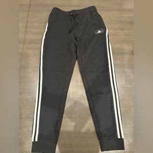 Adidas - black and white sweat pants - xs